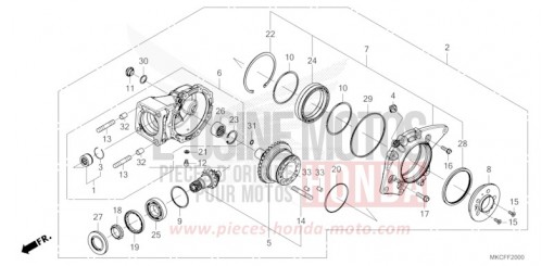 FINAL DRIVEN GEAR GL1800DAN de 2022